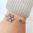 Pear Shape Diamond Bangle Bracelet Fancy Color Solid 14K Rose Gold 5.95 TCW