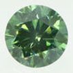 Green Diamond Solitaire Pendant Round Cut Treated 14K White Gold VS2 2.61 Carat