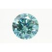 Blue Diamond Solitaire Pendant Round 14K White Gold 2.22 Carat