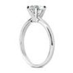 Champagne Diamond Wedding Ring Round Shape Treated 14K White Gold SI1 2.49 CT