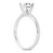 Oval Diamond Solitaire Engagement Ring Brown 14K White Gold 2.21 Carat 