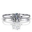 2 Carat Diamond Solitaire Engagement Ring Round Cut H/SI1