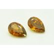 Pear Shape Diamond Matching Pair Natural Fancy Orange Color VS2 2.02 TCW