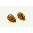 Pear Shape Diamond Matching Pair Natural Fancy Orange Color VS2 2.02 TCW