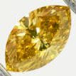 Marquise Cut  Diamond Fancy Intense Orange-Yellow 0.49 Carat VS2 GIA Certificate