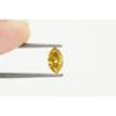 Marquise Cut  Diamond Fancy Intense Orange-Yellow 0.49 Carat VS2 GIA Certificate