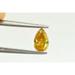 Pear Shape Diamond Fancy Brownish Orangy Yellow 0.53 Carat SI2 GIA Certificate