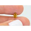 Pear Shape Diamond Fancy Brownish Orangy Yellow 0.53 Carat SI2 GIA Certificate