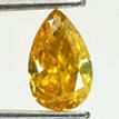 Pear Shape Diamond Fancy Brownish Orangy Yellow 0.53 Carat SI2 GIA Certificate