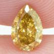 Pear Shape Diamond Natural Fancy Orange 0.53 Carat VS2