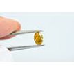Oval Cut Diamond Fancy Orange Yellow Color 0.53 Carat VS1