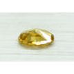 Oval Cut Diamond Fancy Orange Yellow Color 0.53 Carat VS1