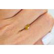 Oval Cut Diamond Fancy Orange Yellow Color 0.53 Carat VS1