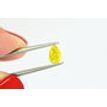 Pear Shape Diamond Fancy Yellow Color 0.51 Carat VS2