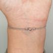 Real Diamond Chain Bracelet Round 14K White Gold 0.40 TCW