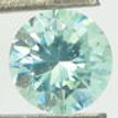 Blue Diamond Solitaire Wedding Ring Round 14K White Gold SI1 1.85 Carat