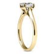 Brown Cushion Diamond Solitaire Ring 14K Yellow Gold SI2 2 Carat