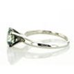 Diamond Solitaire Wedding Ring Blue Round 1.63 Carat SI1 14K White Gold