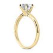 Round Diamond Solitaire Stackable Ring H VS2 14K Yellow Gold 1.60 Carat