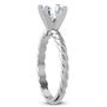 Round Diamond Solitaire Wedding Ring H VS2 Treated 14K White Gold 1.60 Carat
