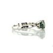 Blue Round Diamond Solitaire Engagement Ring 1.57 Carat 14K White Gold