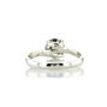 Blue Round Diamond Solitaire Engagement Ring 1.57 Carat 14K White Gold