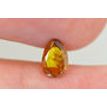 Pear Shape Diamond Fancy Orange 0.63 Carat SI2