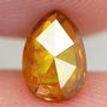 Pear Shape Diamond Fancy Orange 0.63 Carat SI2