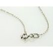 Black Diamond Solitaire Pendant Necklace Round IGI 14K White Gold 1.31 Carat