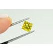 Yellow Princess Diamond Solitaire Ring 14K White Gold VS2 1.20 Carat 