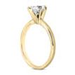 Pear Shape Diamond Solitaire Ring Fancy Green 14K Yellow Gold SI1 1.24 Carat 