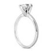 Green Diamond Engagement Ring Pear Shape Treated 14K White Gold SI1 1.24 Carat
