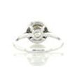 Round Diamond Halo Engagement Ring 14k White Gold Treated 1.20 TCW