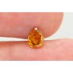 Pear Diamond Fancy Orange Color 0.72 Carat 