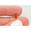 Pear Diamond Fancy Orange Color 0.72 Carat 