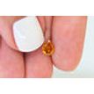Pear Diamond Fancy Orange Color 0.72 Carat 