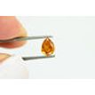 Pear Diamond Fancy Orange Color 0.72 Carat 