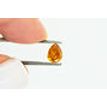 Pear Diamond Fancy Orange Color 0.72 Carat 