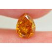 Pear Diamond Fancy Orange Color 0.72 Carat 