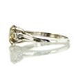 Three-Stone Diamond Engagement Ring Fancy Brown Oval 14K White Gold 1.17 TCW