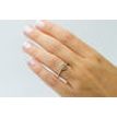 Rose Gold Halo Diamond Engagement Ring Round Fancy Brown 1.12 TCW