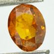 Oval Fancy Orange Diamond 0.80 Carat SI2