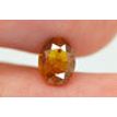 Oval Fancy Orange Diamond 0.80 Carat SI2