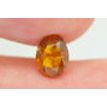 Oval Fancy Orange Diamond 0.80 Carat SI2