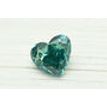Blue Heart Shape Diamond Solitaire Pendant Necklace 14K Yellow Gold 0.76 Carat