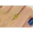 Oval Cut Diamond Fancy Yellow IGI Certified 1.01 Carat SI1