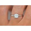 Solitaire Diamond Engagement Ring 1.00 Carat D/VS2 14K White Gold