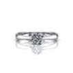Solitaire Diamond Engagement Ring 1.00 Carat D/VS2 14K White Gold