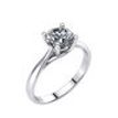 Solitaire Diamond Engagement Ring 1.00 Carat D/VS2 14K White Gold