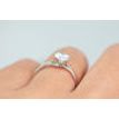Diamond Solitaire Engagement Ring 1 Carat Round F/VS2 14k White Gold